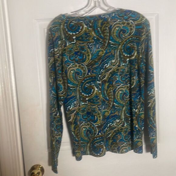 Chico Long Sleeve Hand Beaded Cut Class Top - Picture 1 of 3